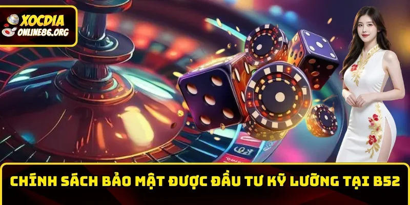 b52 chinh sach bao mat duoc dau tu ky luong Chính sách bảo mật được đầu tư kỹ lưỡng tại B52