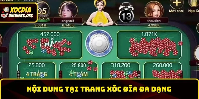 huong dan dang nhap cho phep xem noi dung tai trang xoc dia online da dang Nội dung tại trang Xóc Đĩa đa dạng
